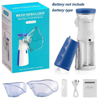Portable Mesh Nebulizer for Quick and Silent Respiratory Relief